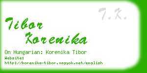 tibor korenika business card